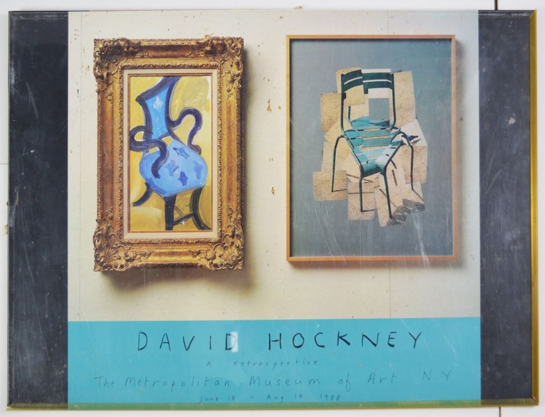 VINTAGE DAVID HOCKNEY EXHIBITION POSTER (1 of 3)