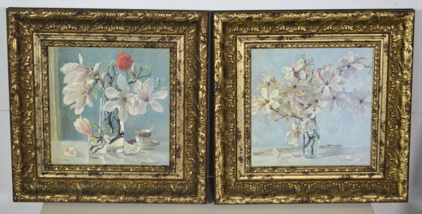 PAIR OF DECORATIVE STILL LIFE ARTWORKS (1 of 8)