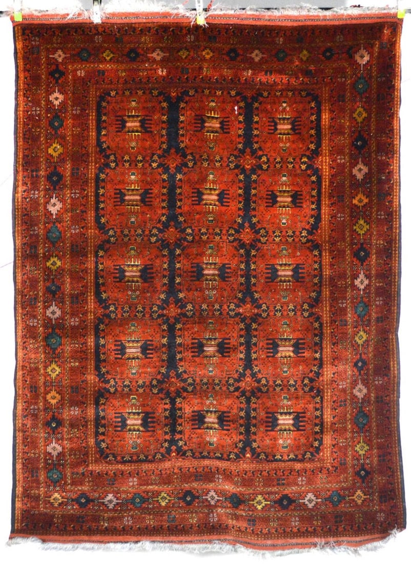 FINELY WOVEN VINTAGE ORIENTAL CARPET RUG (1 of 8)