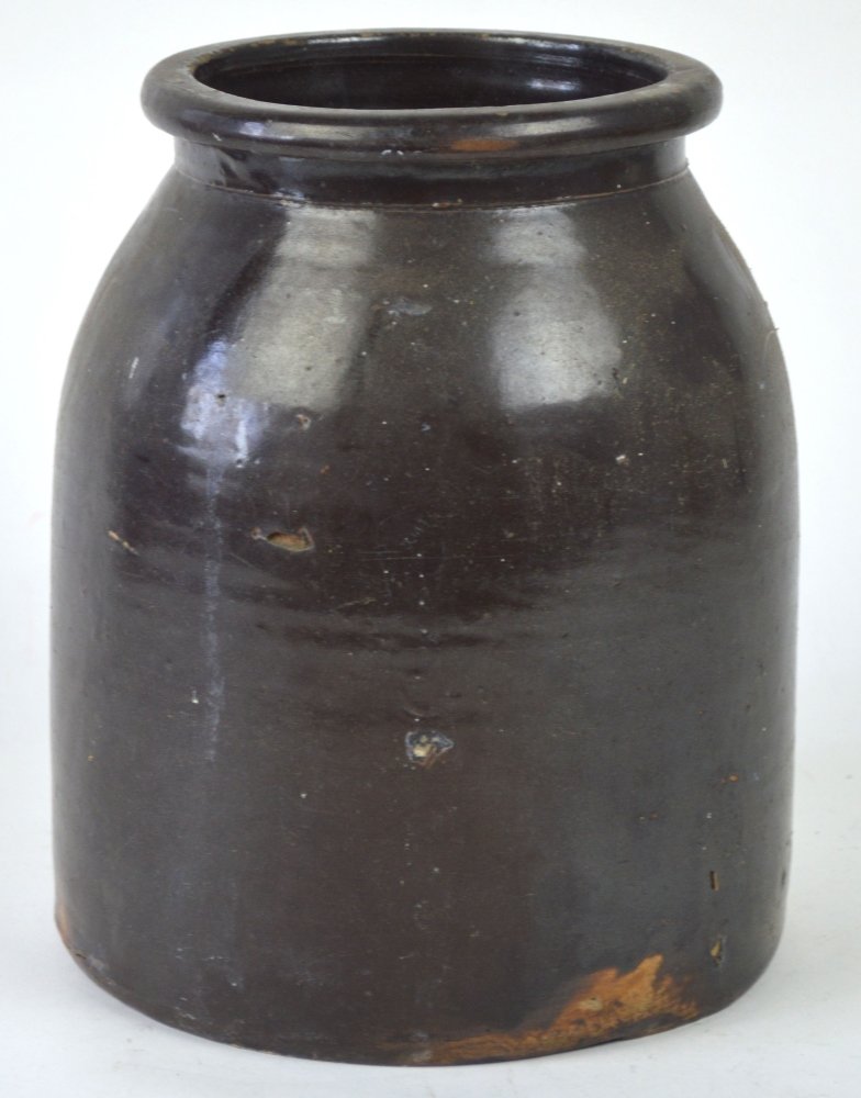 ANTIQUE SALT GLAZE POTTERY JUG (1 of 6)