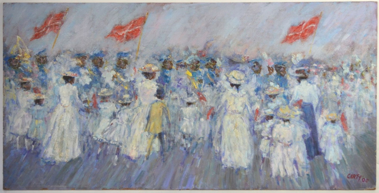 STEFAN CARTY (NY CONTEMP) PAINTING SIGNED (1 of 6)