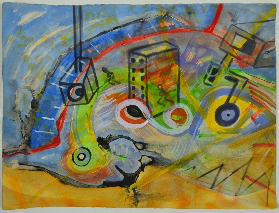 RUPERT PICOTT ABSTRACT PAINTING (1 of 4)