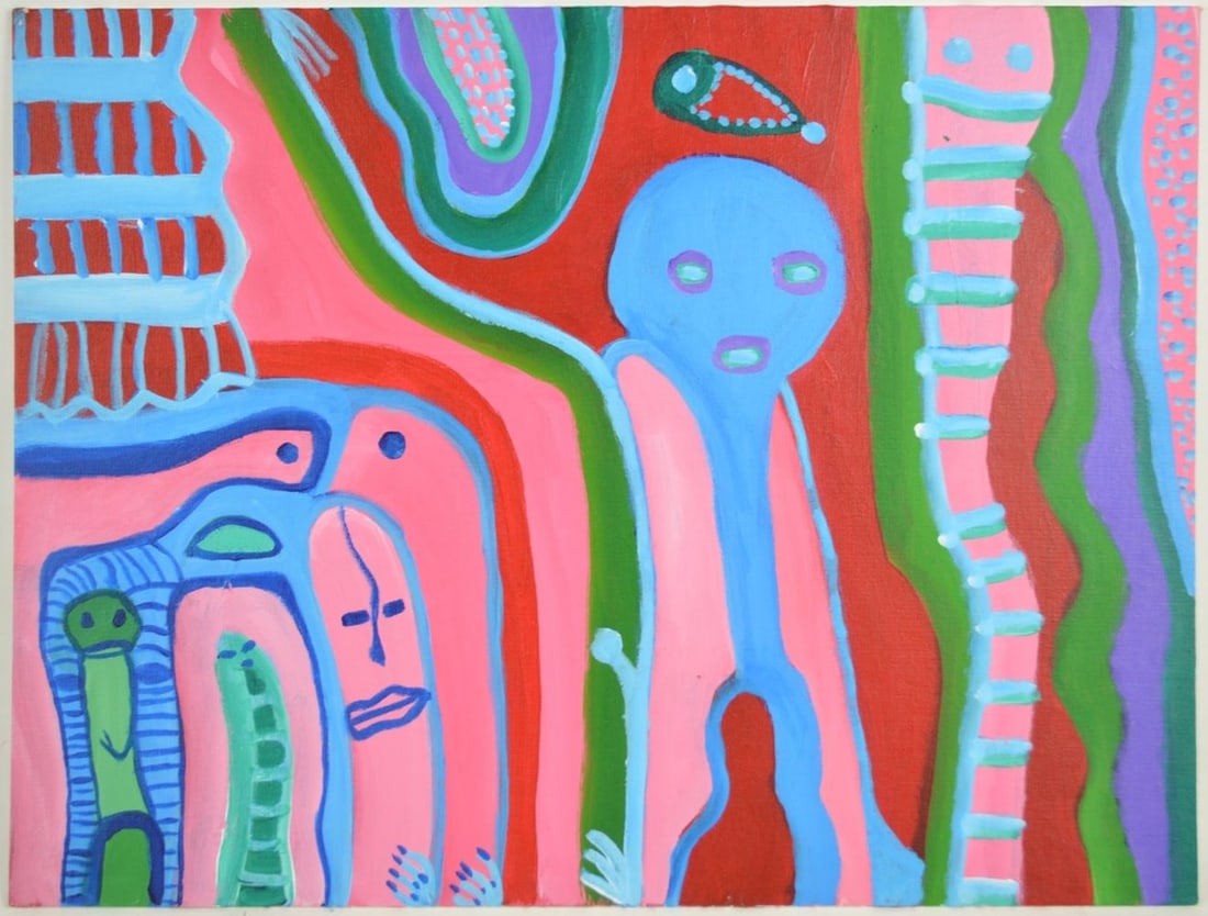 LOUISE ABRAMS ABSTRACT PAINTING (1 of 4)