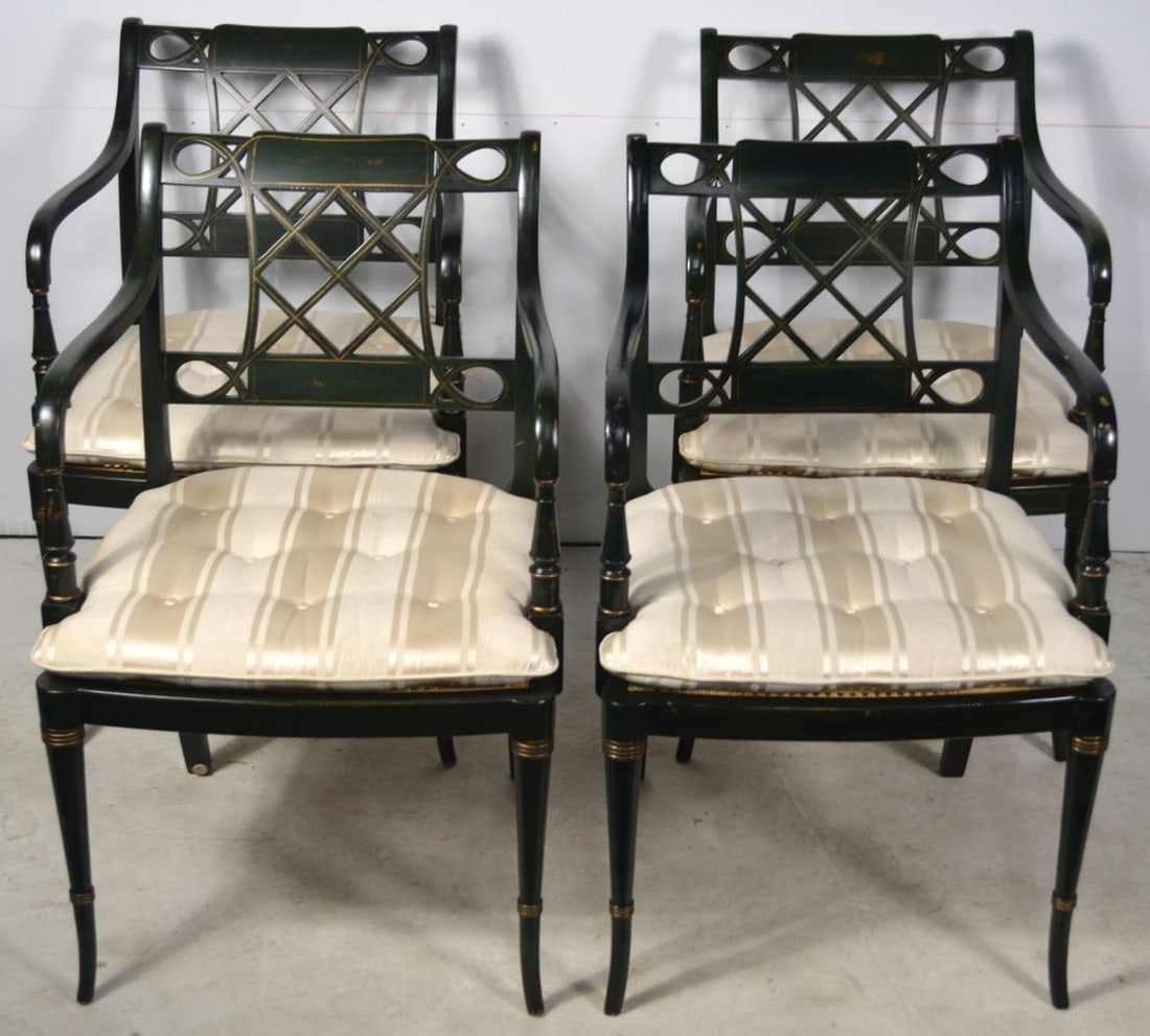 SET 4 KITTINGER LASER REGENCY DINING CHAIRS (1 of 13)