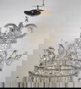 RETRO HOLLYWOOD REGENCY CRYSTAL CHANDELIER