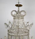 RETRO HOLLYWOOD REGENCY CRYSTAL CHANDELIER