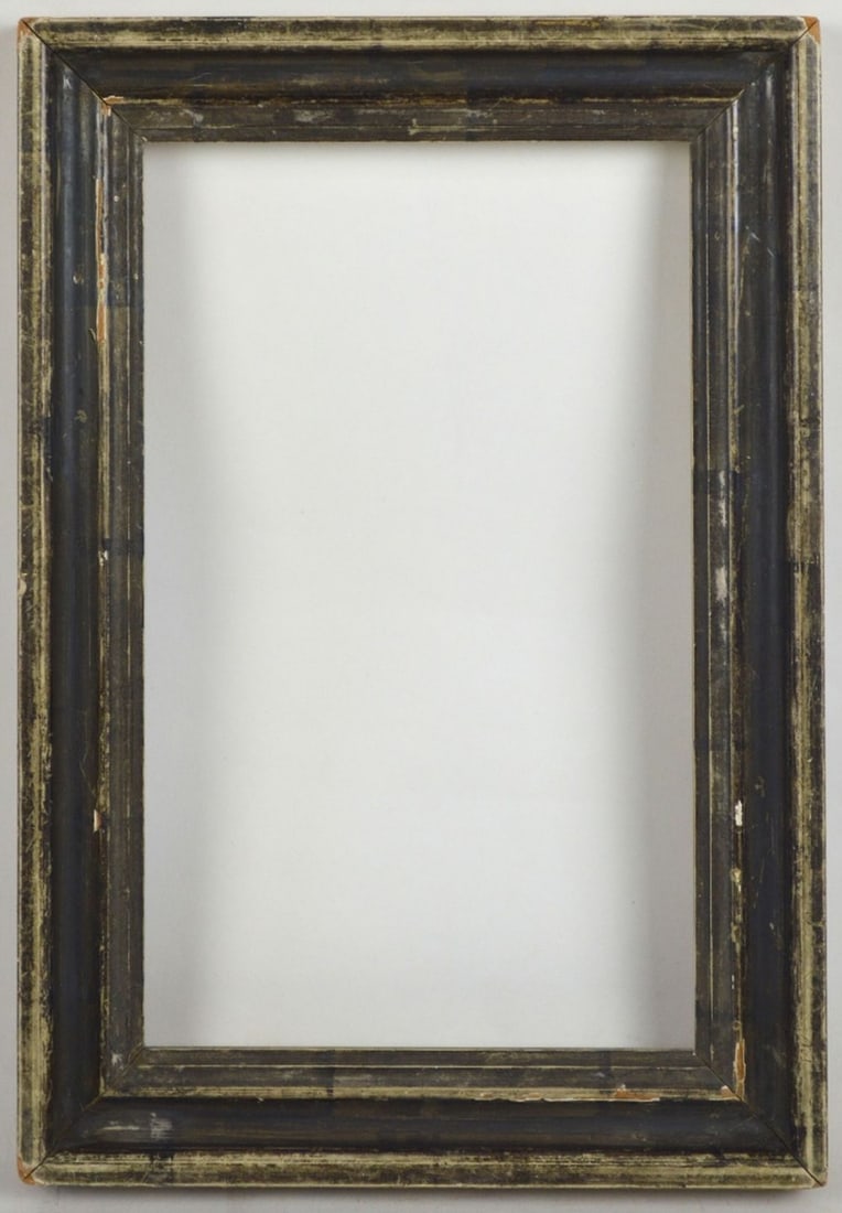 ANTIQUE AMERICAN SILVER GILT AND EBONIZED FRAME (1 of 4)