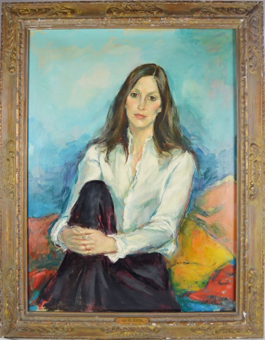 JAN DE RUTH 1922-1991 PAINTING SIGNED (1 of 8)