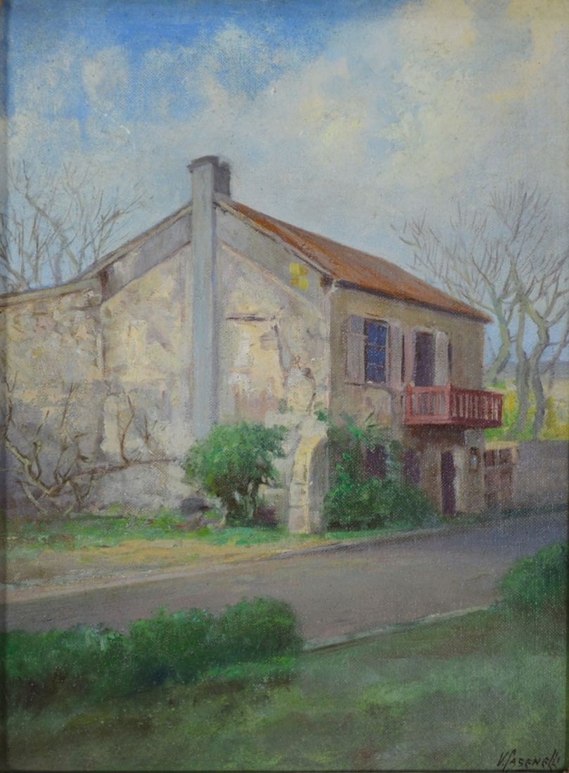 VICTOR CASENELLI 1868-1961 SIGNED PAINTING (1 of 5)