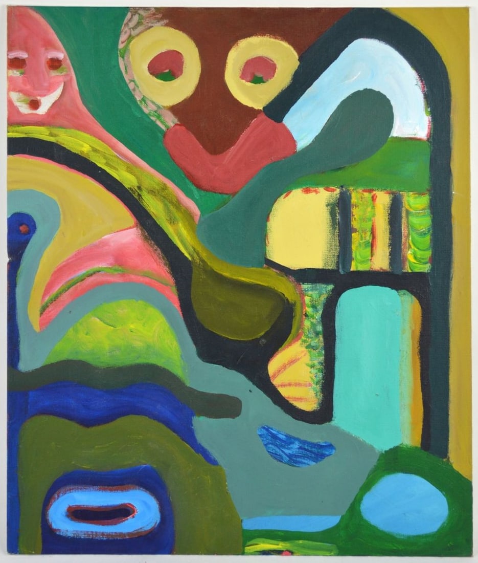 LOUISE ABRAMS ABSTRACT PAINTING (1 of 4)