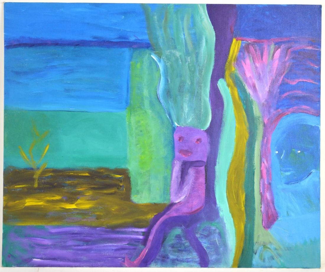 Louise Abrams Abstract Painting Auction