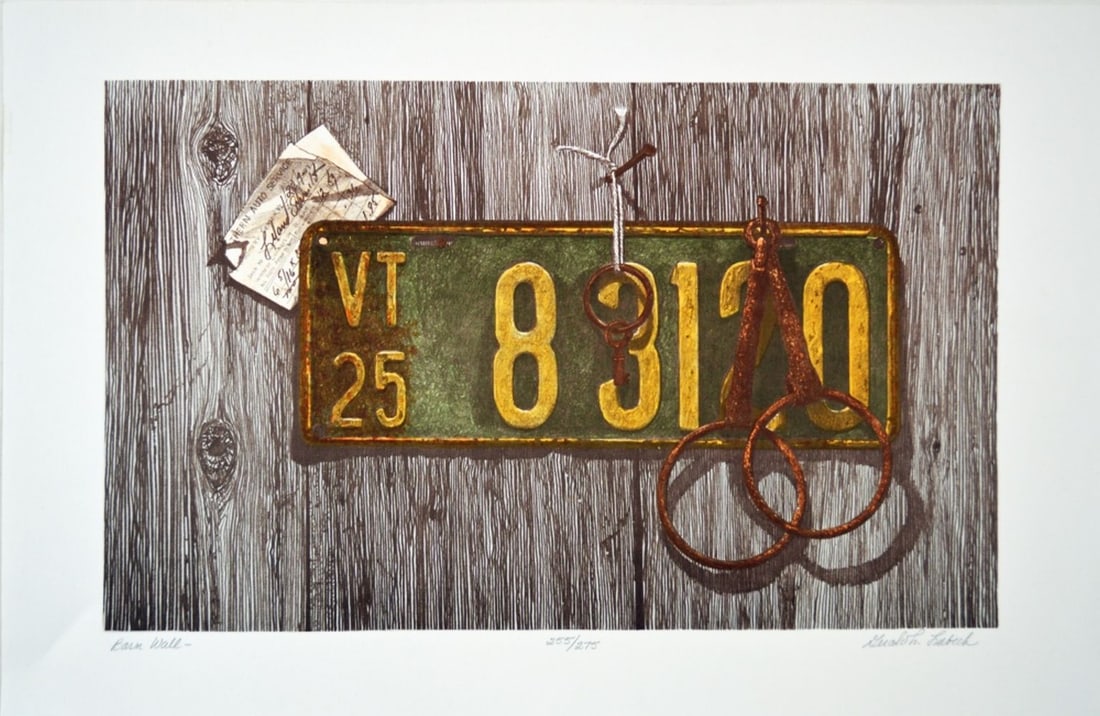 GERALD LUBECK (NJ/VT 1942-2019) LITHOGRAPH SIGNED (1 of 9)