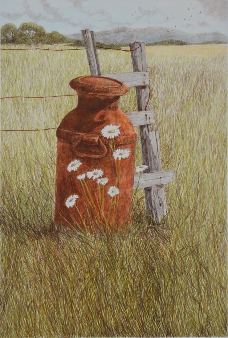 GERALD LUBECK (NJ/VT 1942-2019) LITHOGRAPH SIGNED (1 of 7)