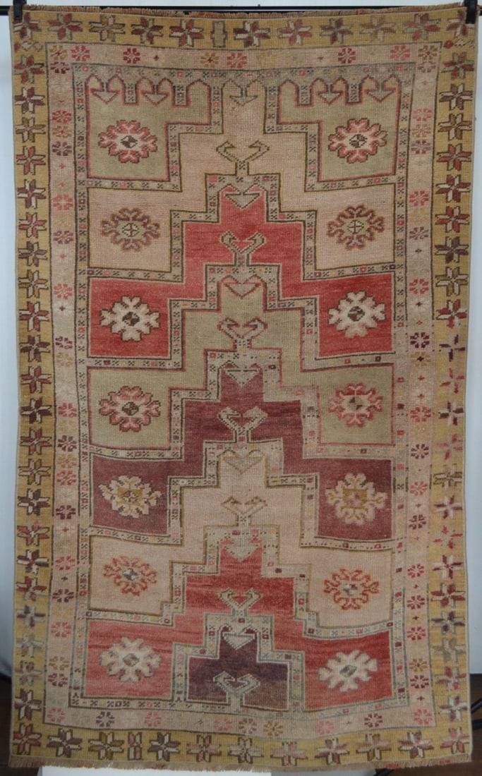 ANTIQUE PRAYER CARPET RUG (1 of 9)