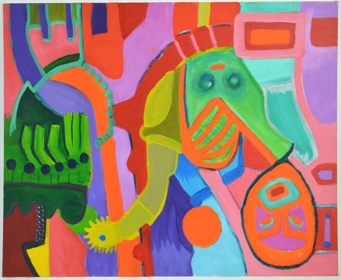 LOUISE ABRAMS ABSTRACT PAINTING (1 of 4)