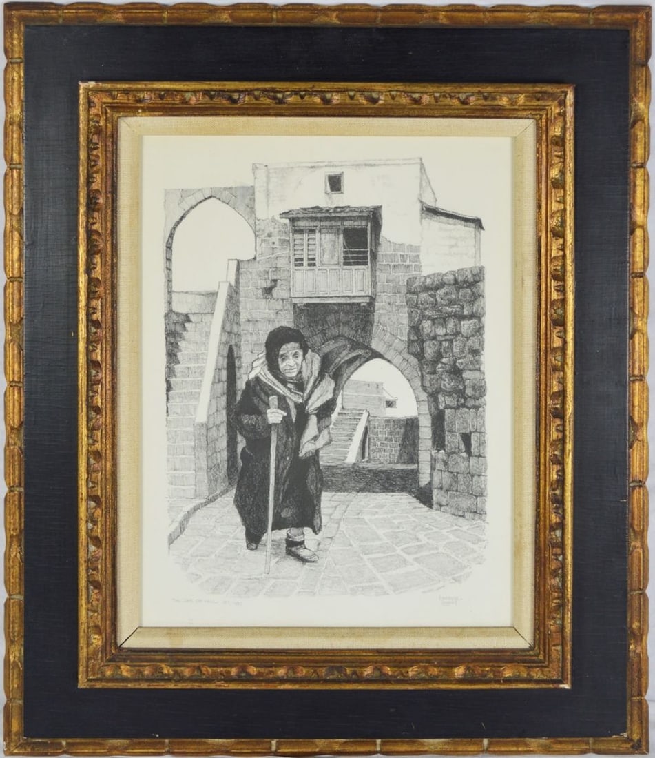 FINELY FRAMED EMANUEL SCHARY SIGNED LITHOGRAPH (1 of 11)