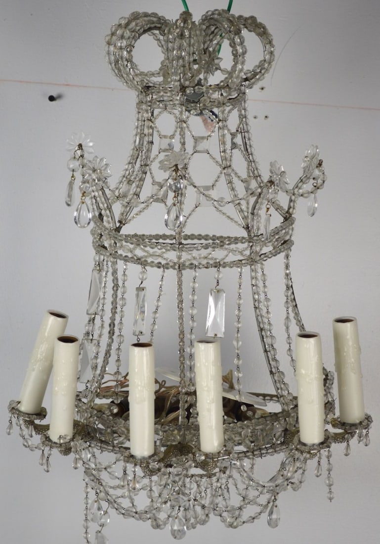 HOLLYWOOD REGENCY WALL MOUNTED CHANDELIER (1 of 6)