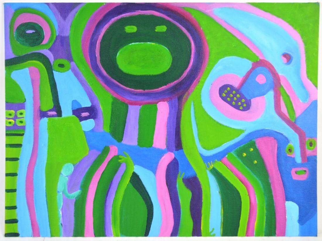 LOUISE ABRAMS ABSTRACT PAINTING (1 of 4)