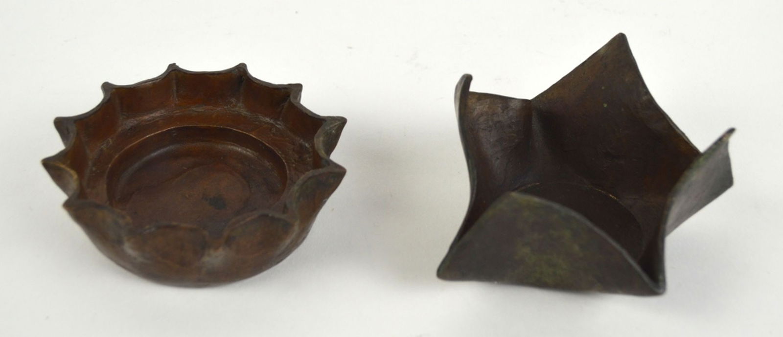 2 BRONZE BOWL FORM SCULPTURES (1 of 7)