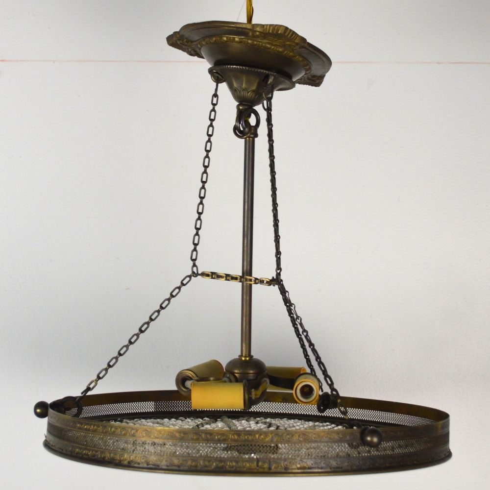 VINTAGE ART DECO STYLE CHANDELIER (1 of 5)