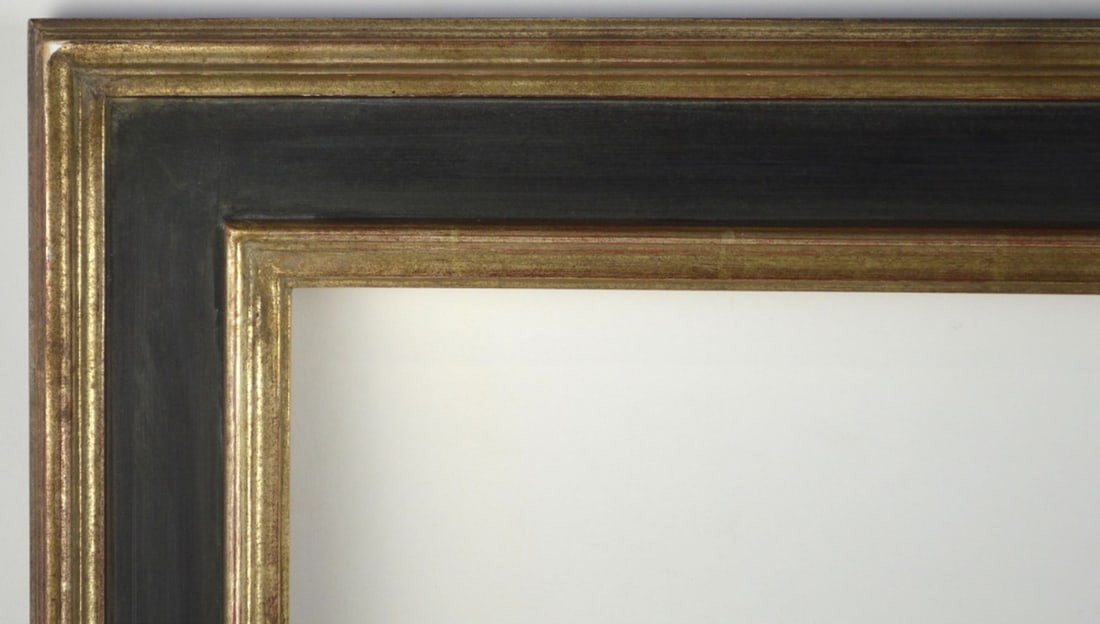 FINE CASSETTA GILT & EBONIZED PAINTING FRAME (1 of 6)