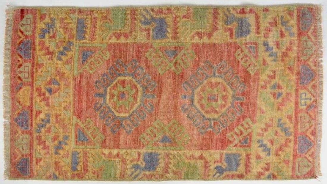 VINTAGE ORIENTAL SMALL RUG CARPET (1 of 5)
