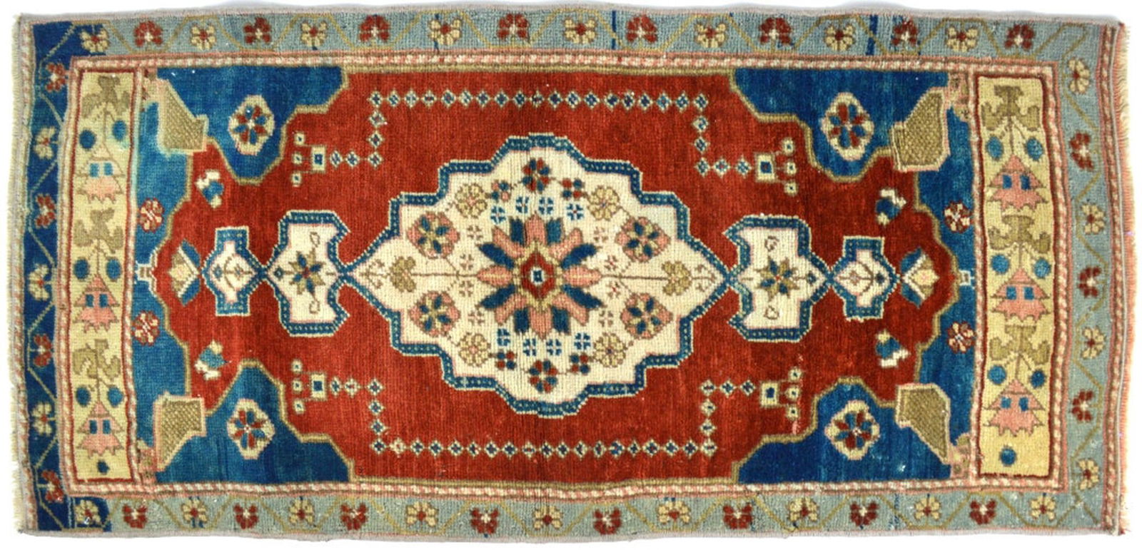 VINTAGE ORIENTAL SMALL RUG CARPET (1 of 6)