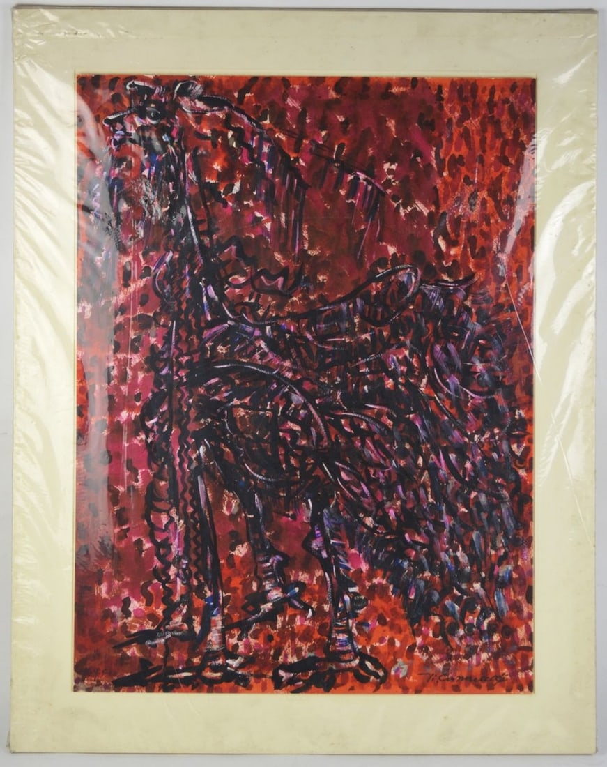 VICTOR CASSANELLI MODERN ABSTRACT PAINTING SIGNED (1 of 6)