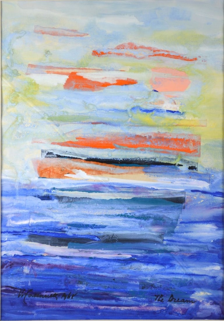 VICTOR CASSANELLI ABSTRACT PAINTING SIGNED (1 of 6)