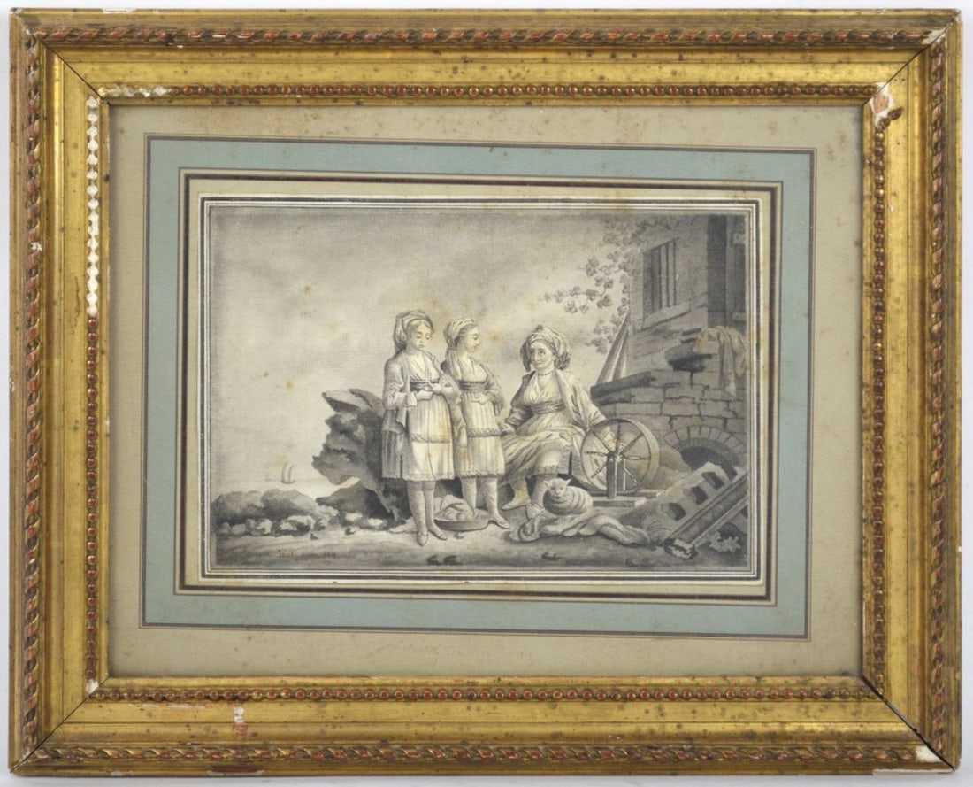 OLD MASTER DRAWING SIGNED (1 of 6)