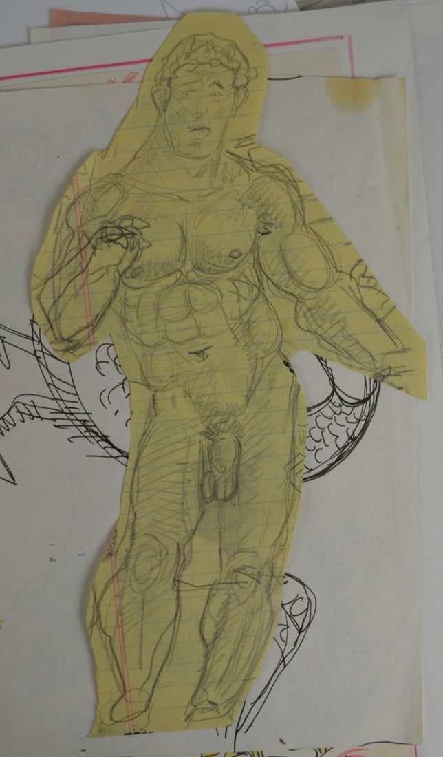 10 PEMBERTON DRAWINGS SKETCHES SIGNED (1 of 8)