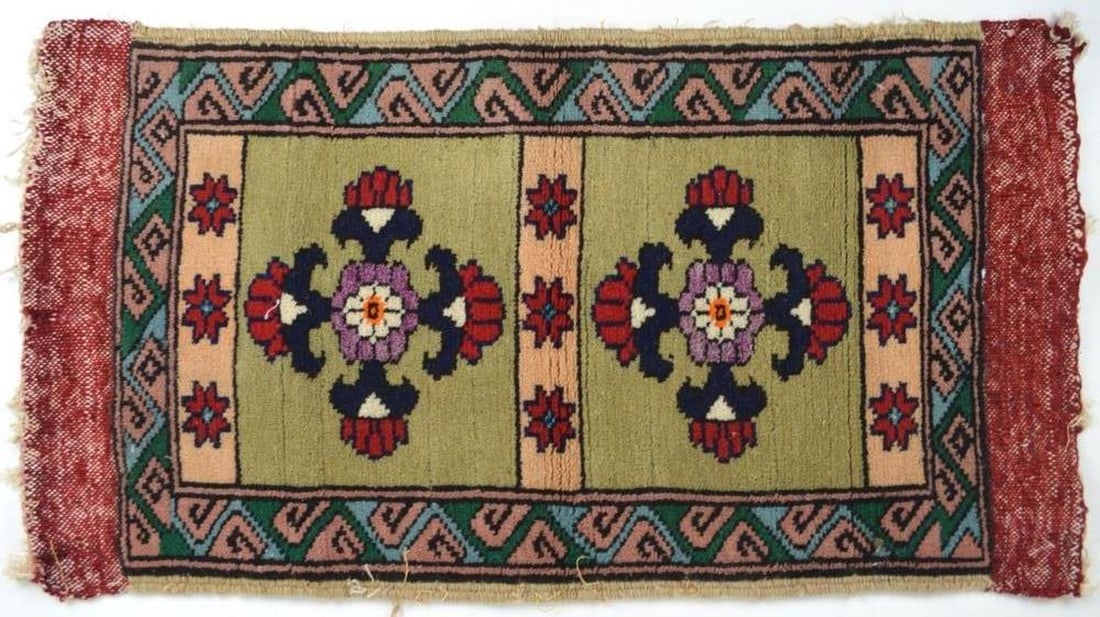 ANTIQUE / VINTAGE ORIENTAL CARPET RUG MAT (1 of 6)