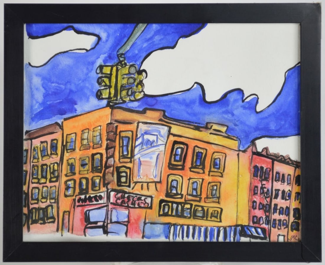 MODERN GRAFFITI STREET ART PAINTING SIGNED (1 of 5)