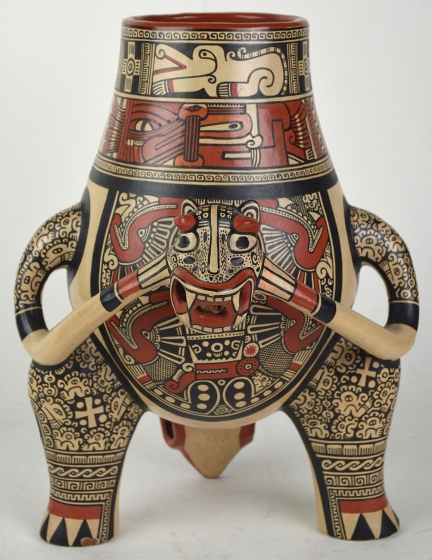 GREGORIO BROCAMONTE FIGURAL VASE SIGNED (1 of 9)