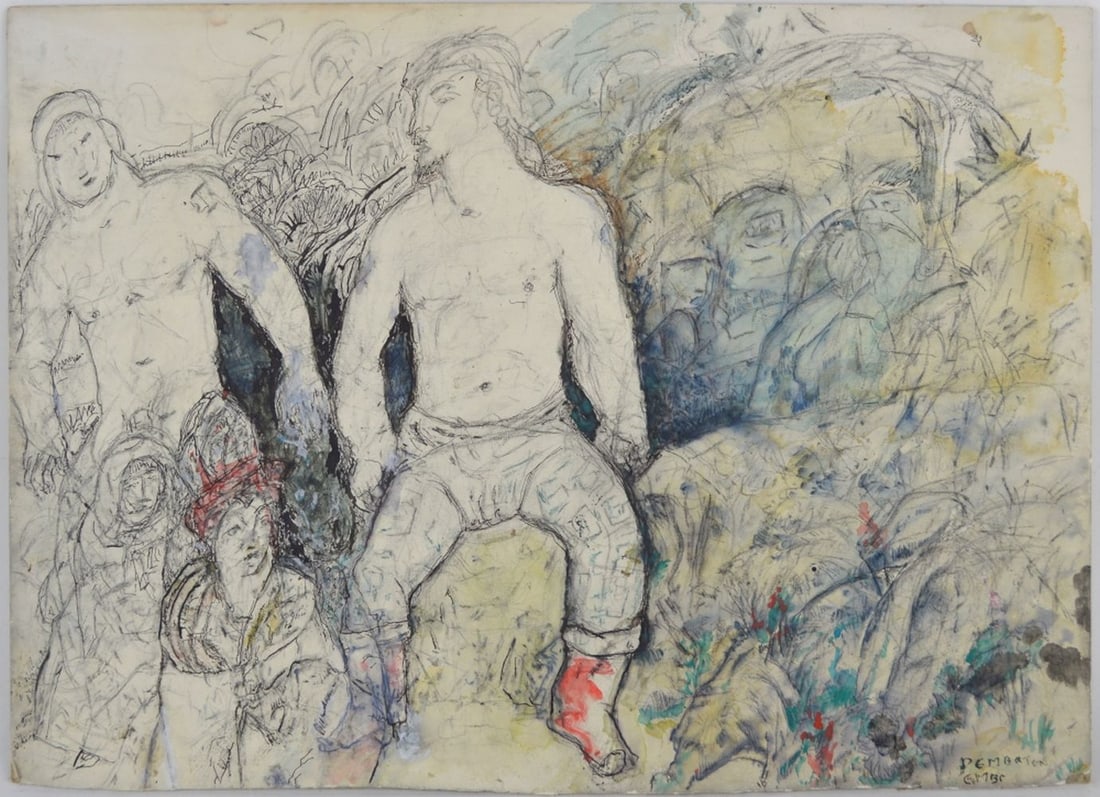 PEMBERTON DRAWING SIGNED (1 of 5)