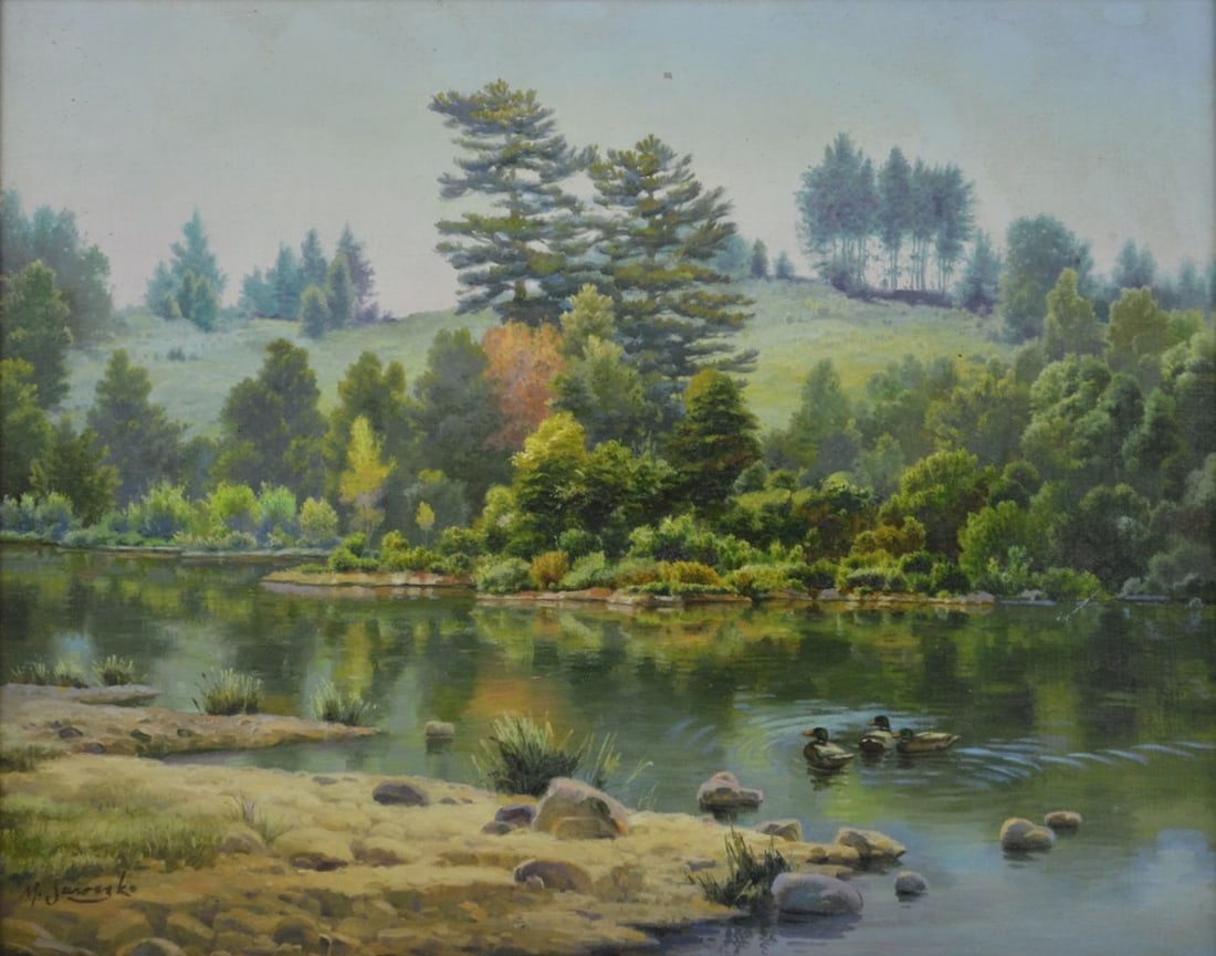 MIKE JAROSZKO LANDSCAPE PAINTING SIGNED (1 of 6)