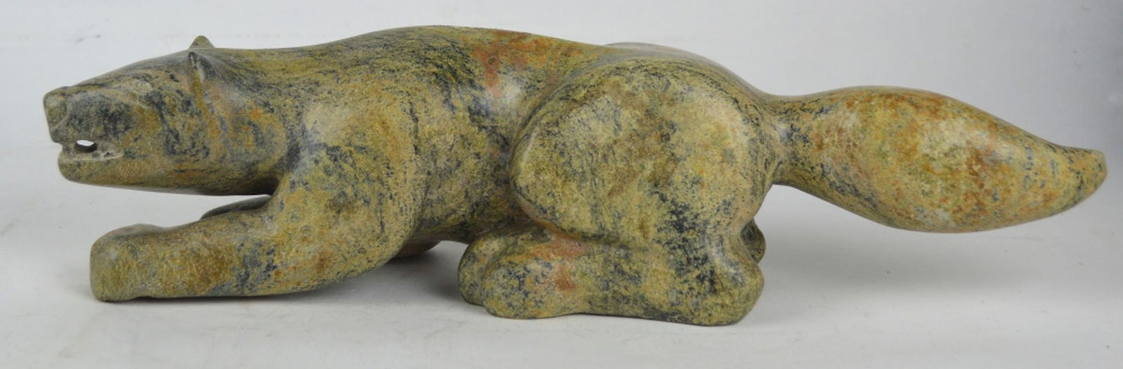 CARVED STONE INUIT ANIMAL SPIRIT SCULPTURE (1 of 8)