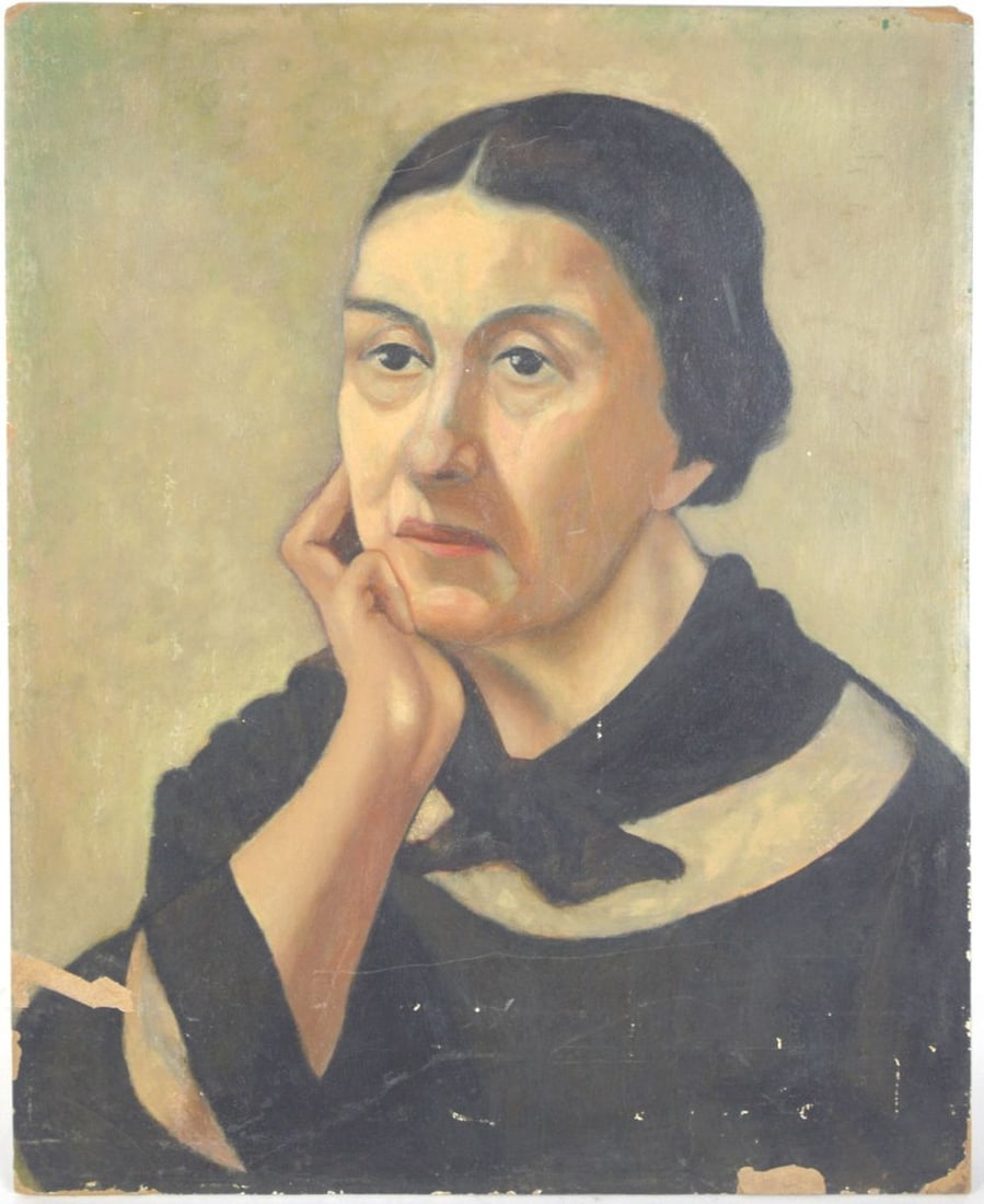 ANTIQUE EUROPEAN PORTRAIT PAINTING (1 of 4)