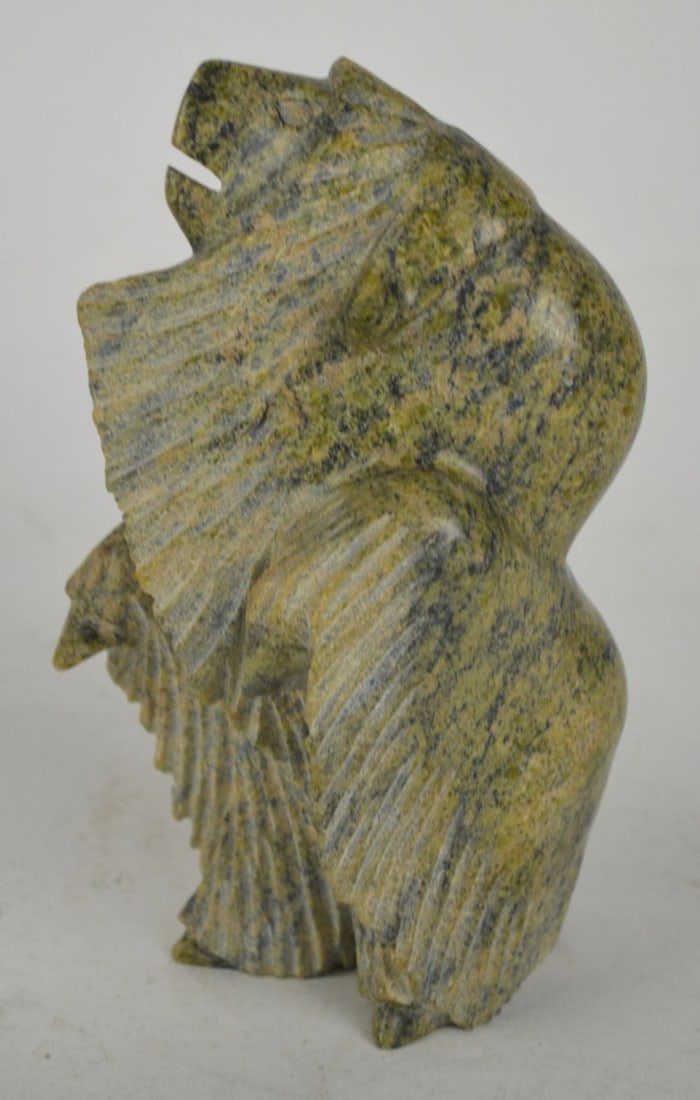 INUIT CARVED STONE MUSK OX (1 of 6)