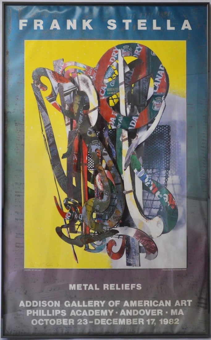 FRANK STELLA SIGNED EXHIBITION POSTER (1 of 8)