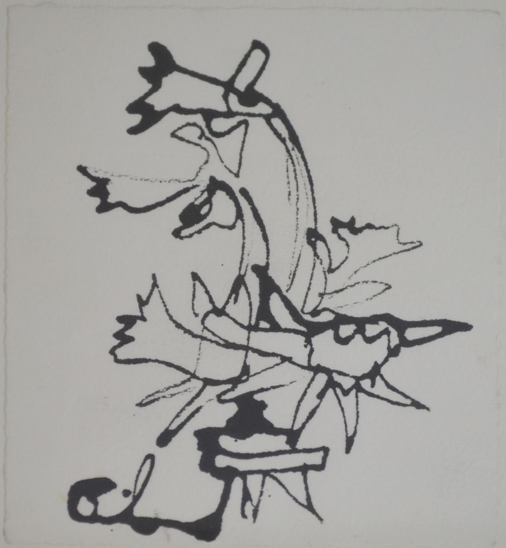 MODERN ABSTRACT PEN / INK DRAWING (1 of 3)