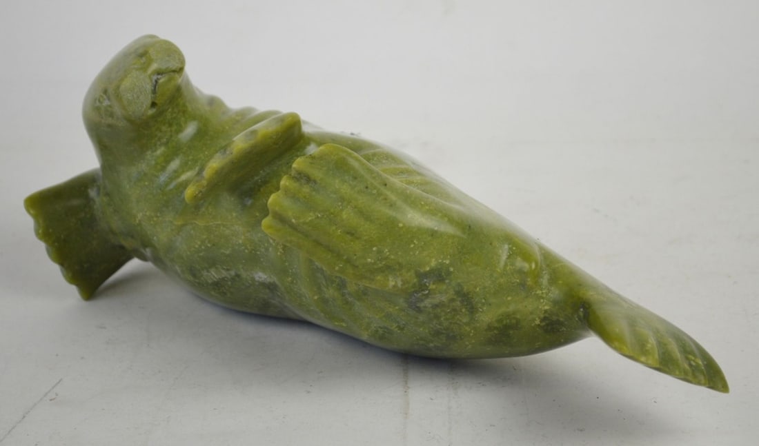 CARVED STONE SEAL SCULPTURE (1 of 6)