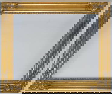 FRENCH STYLE GILT PAINTING FRAME: A contemporary French style gilt painting frame. Measures: 14 1/2" x 17 1/2" Rabbet: 11" x 14"