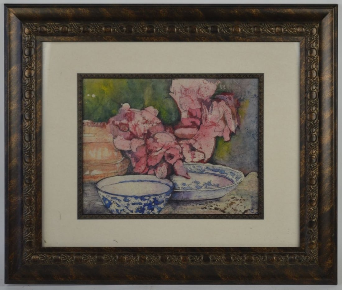 ORIENTALIST STILL LIFE PAINTING FRAMED (1 of 6)