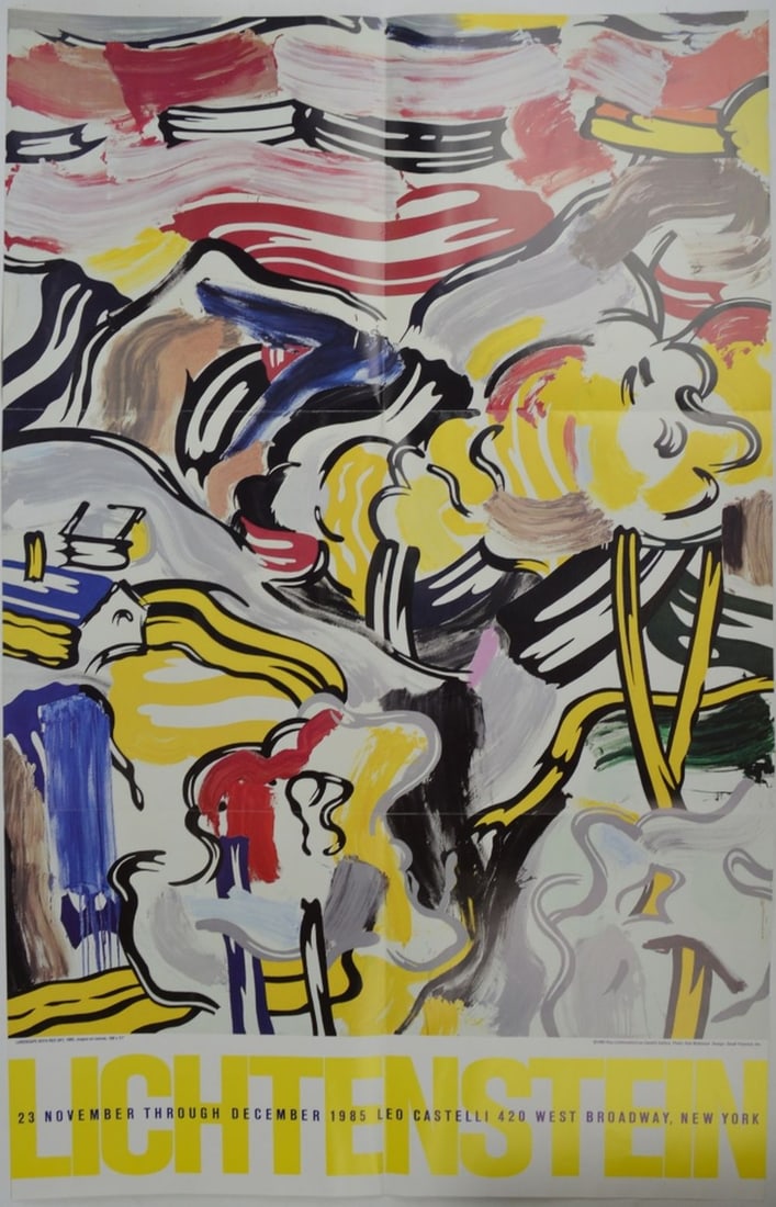ROY LICHTENSTEIN LEO CASTELLI EXHBITION POSTER (1 of 5)