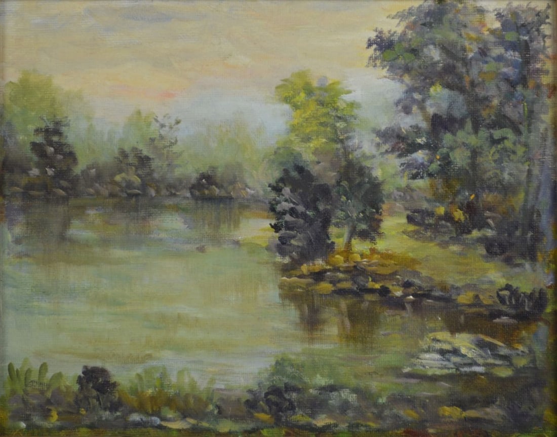 AMERICAN IMPRESSIONIST LANDSCAPE PAINTING (1 of 5)