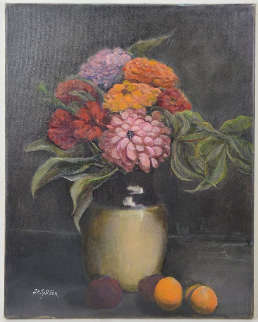 AMERICAN IMPRESSIONIST STILL LIFE PAINTING SIGNED (1 of 4)