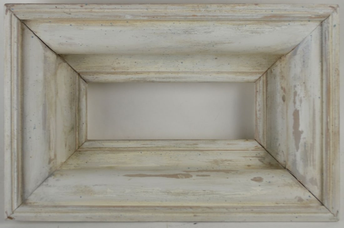 SUBSTANTIAL RUSTIC WHITE COVE PAINTING FRAME (1 of 4)