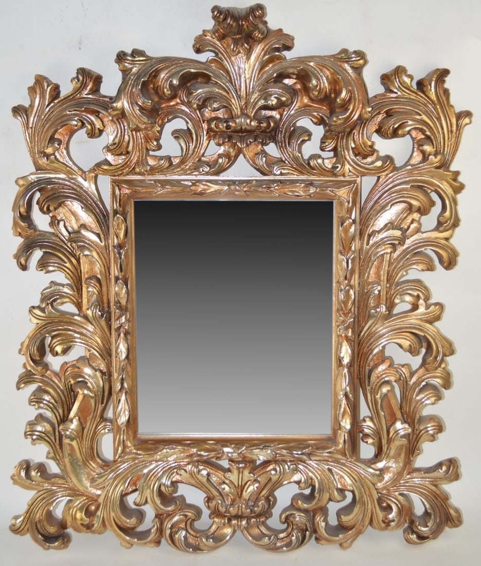 BAROQUE REVIVAL GILT STYLE MIRROR (1 of 5)