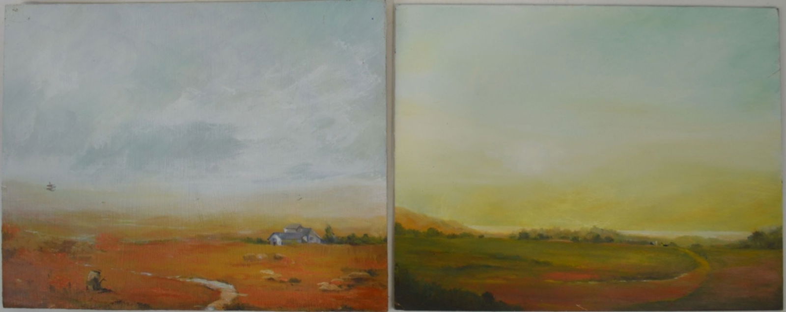 2 AMERICAN IMPRESSIONIST LANDSCAPE PAINTINGS (1 of 4)